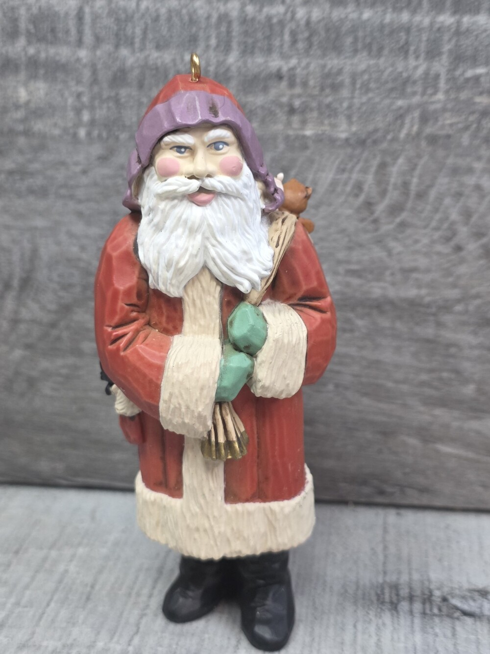 Hallmark Old Fashioned Santa Claus Christmas Tree Ornament 1986 Vtg 200a11